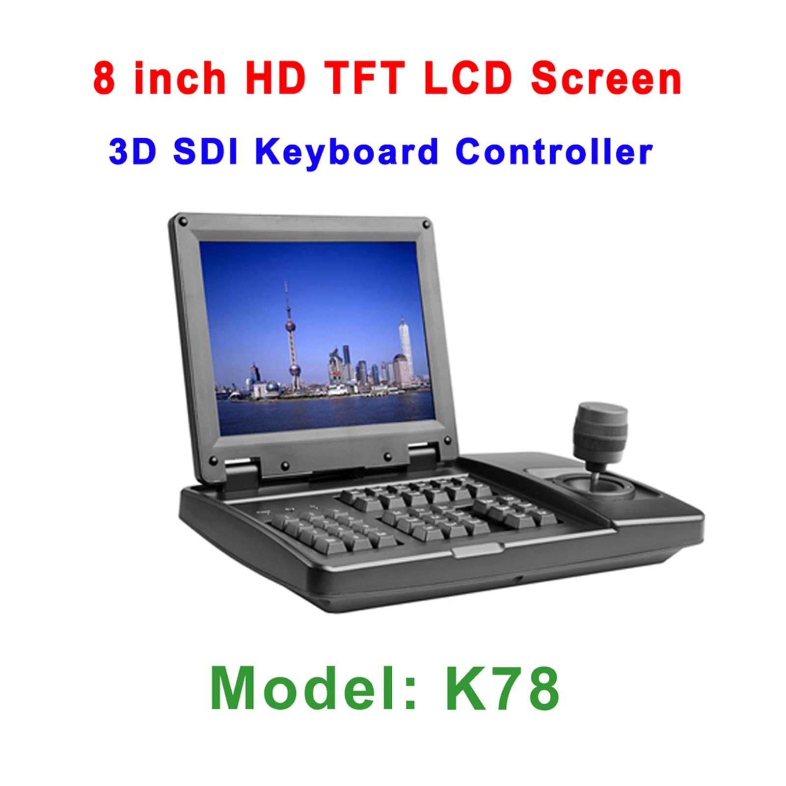 Cámara de videoconferencia Lleno HD Video Live Media Webcam 1080p 20x SDI IP PTZ Cámara con DVI LAN + 8 Pulgadas TFT LCD Controlador de Teclado para Salas de reuniones Grandes