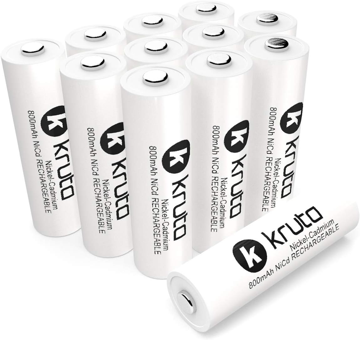 Kruta Solar Light AA NiCD 800mAh Rechargable Batteries AA Rechargeable