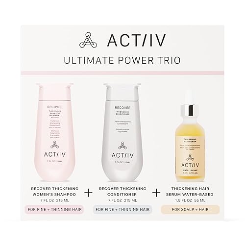 Miniatura 2 de ACTIIV Ultimate Power Trio para mujer  Estimula el cabello de aspecto más completo, fortalece, calma el cuero cabelludo, incluye champú,