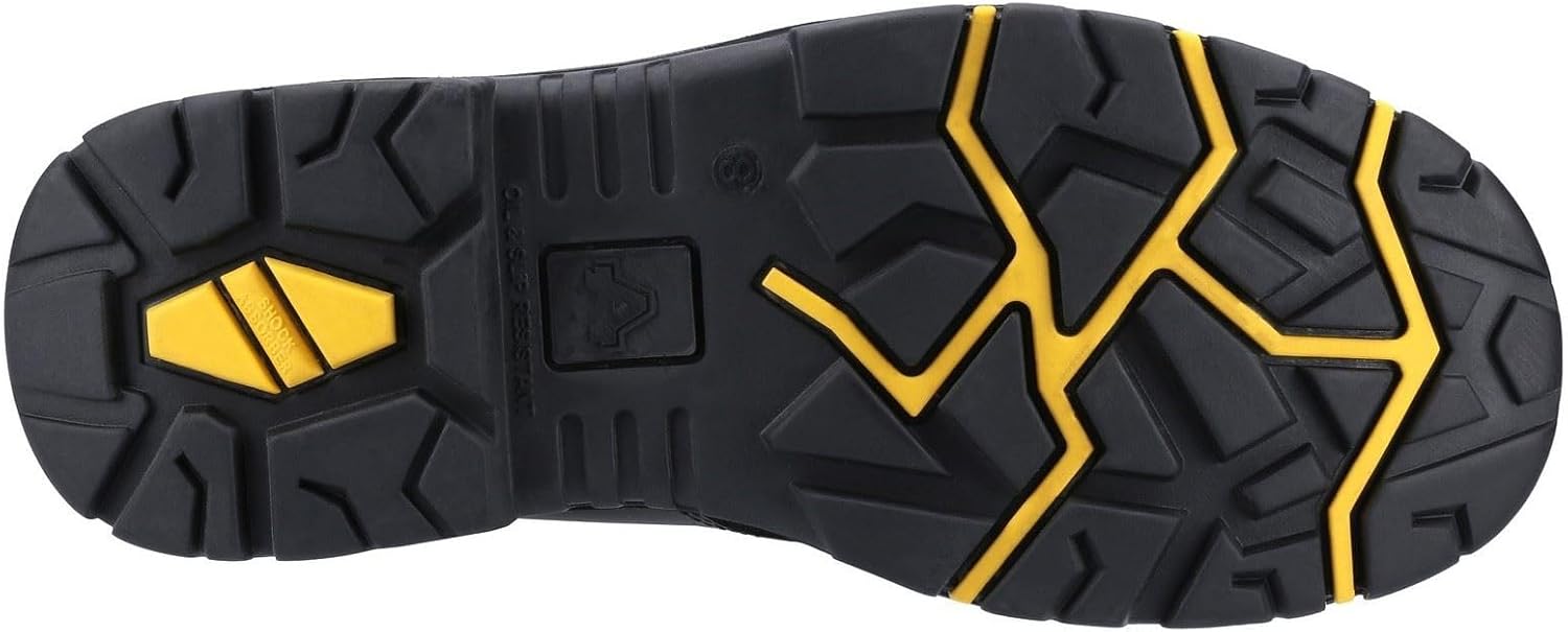 Amblers Safety Mens AS350C Berwyn Hi-Leg Waterproof Metal Free Metatarsal Safety Boot Black Size UK 6 EU 39