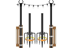 10FT Garden String Light Poles for Patio and Wedding Backyards
