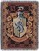 Harry Potter, "Hufflepuff Crest" Woven Tapestry Throw Blanket, 48" x 60"