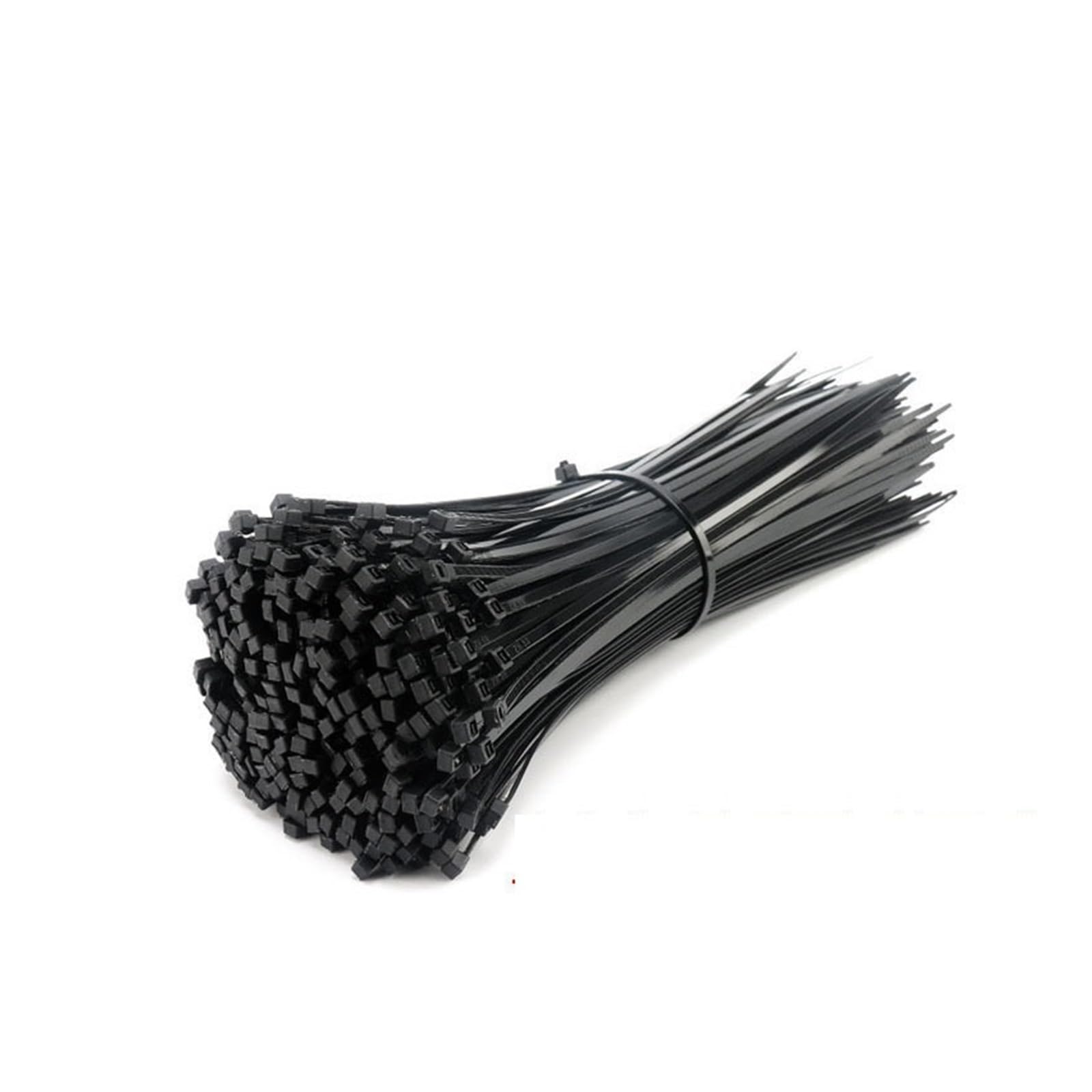 Nylon Cable Tie Buckle， Self-Locking Plastic Nylon Cable Ties, Black, 100pcs, Multiple Sizes(4x150 Width 2.6mm)