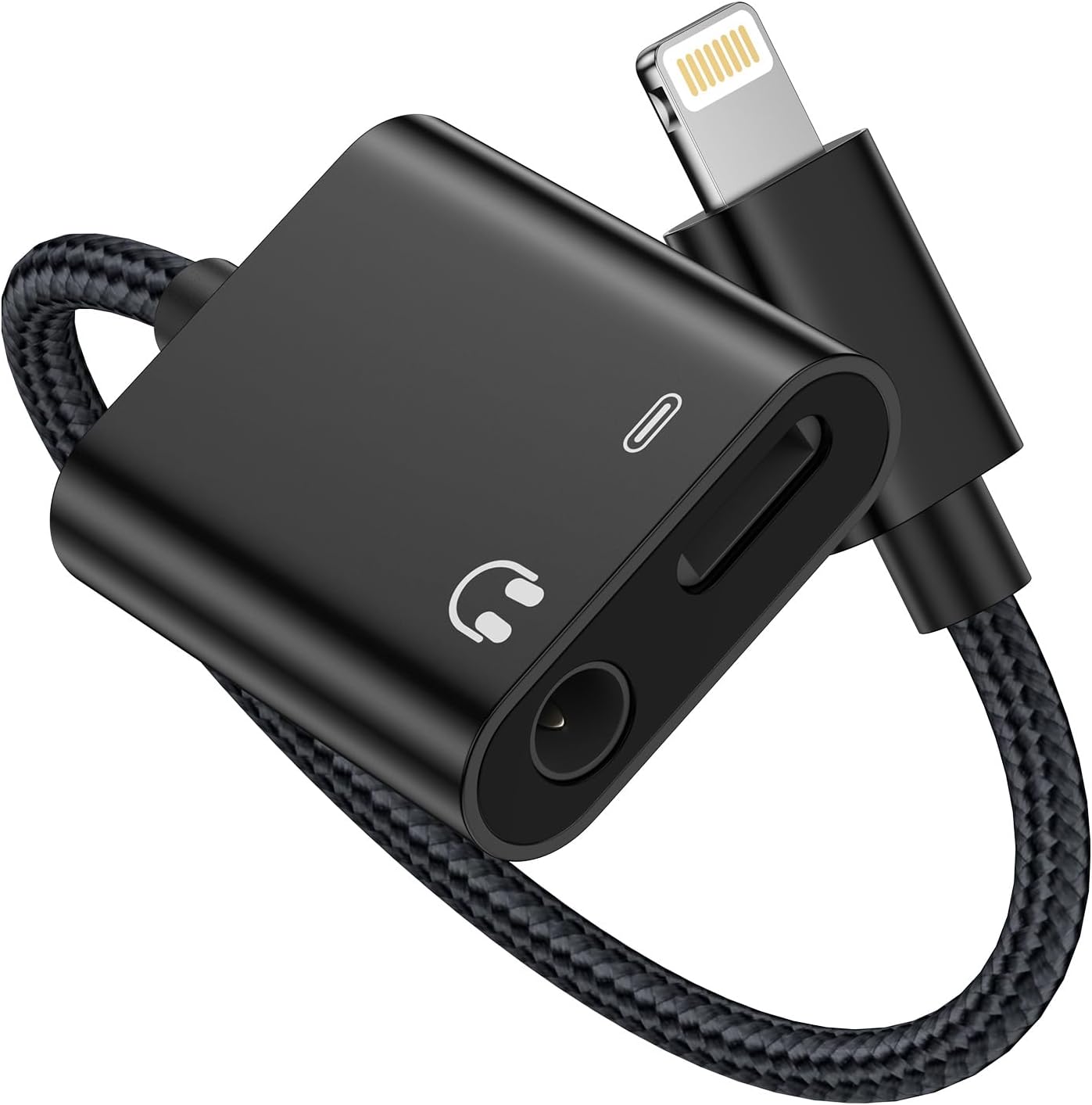 iPhone Aux Adapter with Charger Lightning to 3.5mm Audio Jack + Charging