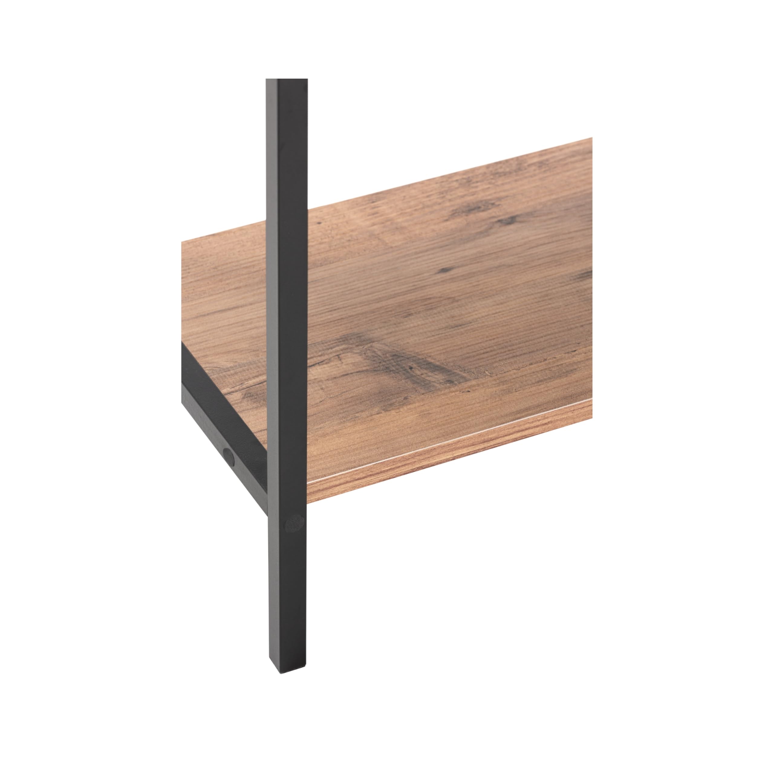 Estanteria Industrial de Madera, Estanteria Estrecha y Alta Ideal como Estanteria Libros, Estanterias Madera Color Atlantic Pine de 66 x 32 x 157 cm. Afrodita