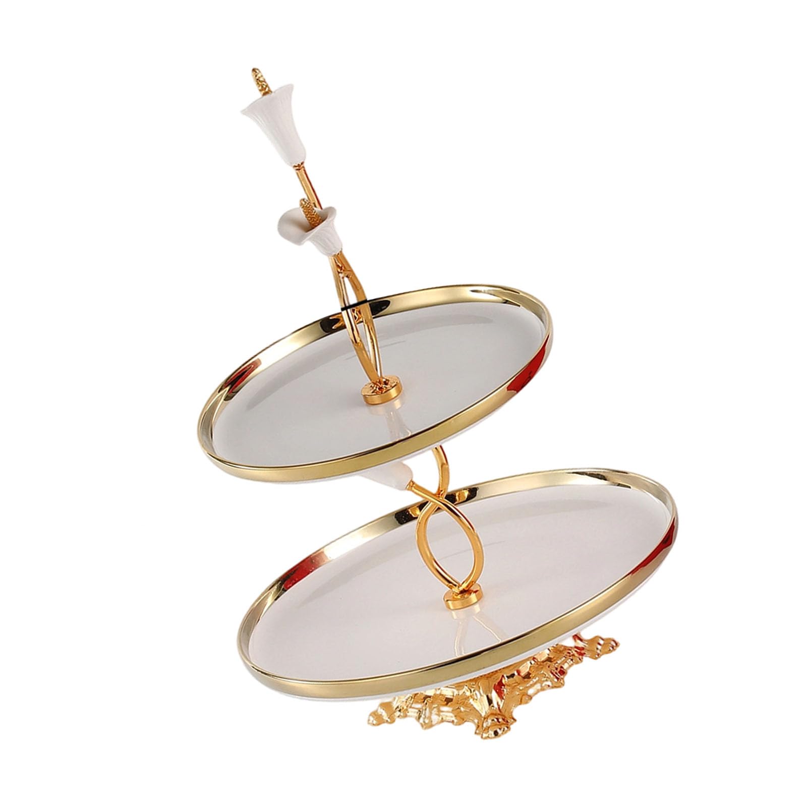 Xinsheinelry Multipurpose Porcelain Snacks Practical Tiered Dessert Cupcake Holder Tray for Easy Serving At Event or Daily Use Elegant Cupcake Tray