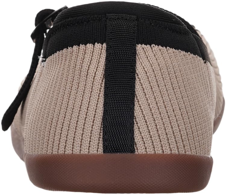 WHITIN Womens Wide Toe Box Barefoot Mary Jane Flats + Zero Drop3