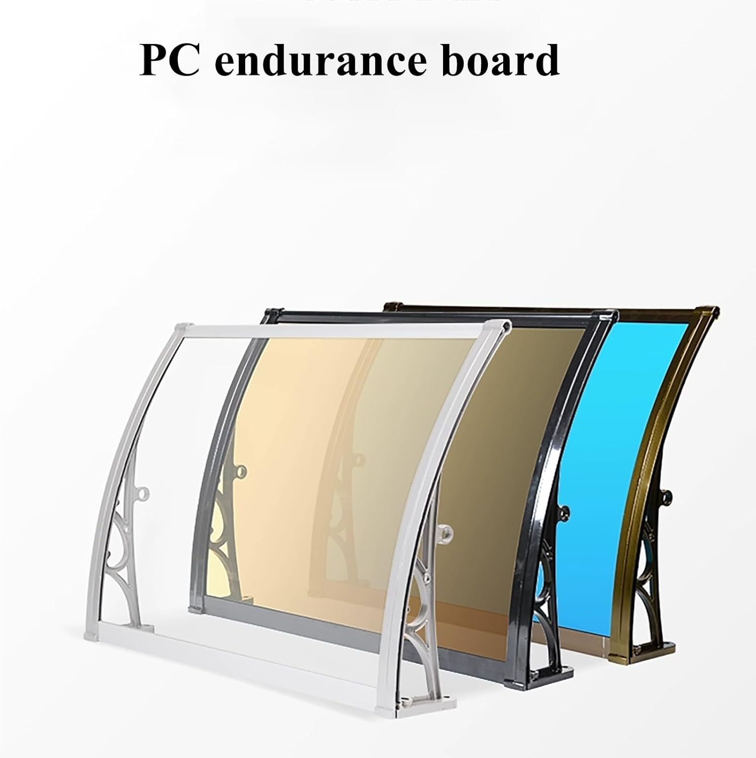 Window Awning Door Canopy, Modern Polycarbonate Front Door Canopy, Patio Awning Canopy Window Door Cover Window Awnings for Doors Canopy', Polycarbonate Cover Front Door Outdoor (C