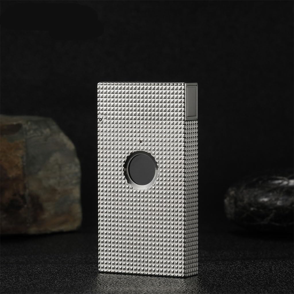 Rechargeable Windproof Lighter Flip Cover Crisp Piano Sound Creative Fingerprint Arc Lighter with Exquisite Gift Box Suitable for