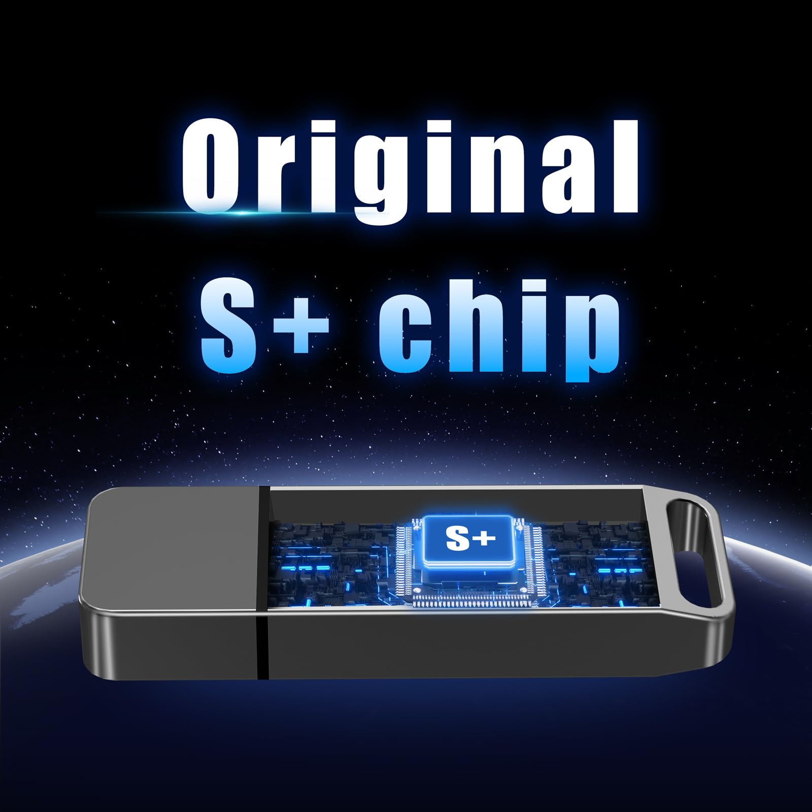 EASTBULL 64GB exFAT32 USB 3.0 Flash Drive with a USB C Adapter and Keychain, Fast-Speed Thumb Drive Metal Pen Drive 64 G Memory Stick for Storage and Backup (Grey, with USB C 3.0 Adapter, Keychain)