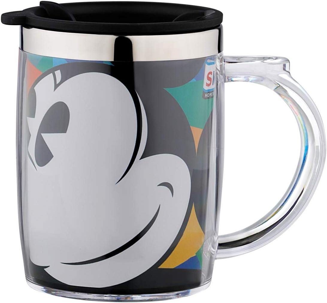 - SKi Homeware Double Wall Inner Stainless Steel Tea,Coffee, Milk Mug With Handle And Lid For Kids Cherry Mug (Avengers), 350 ML
