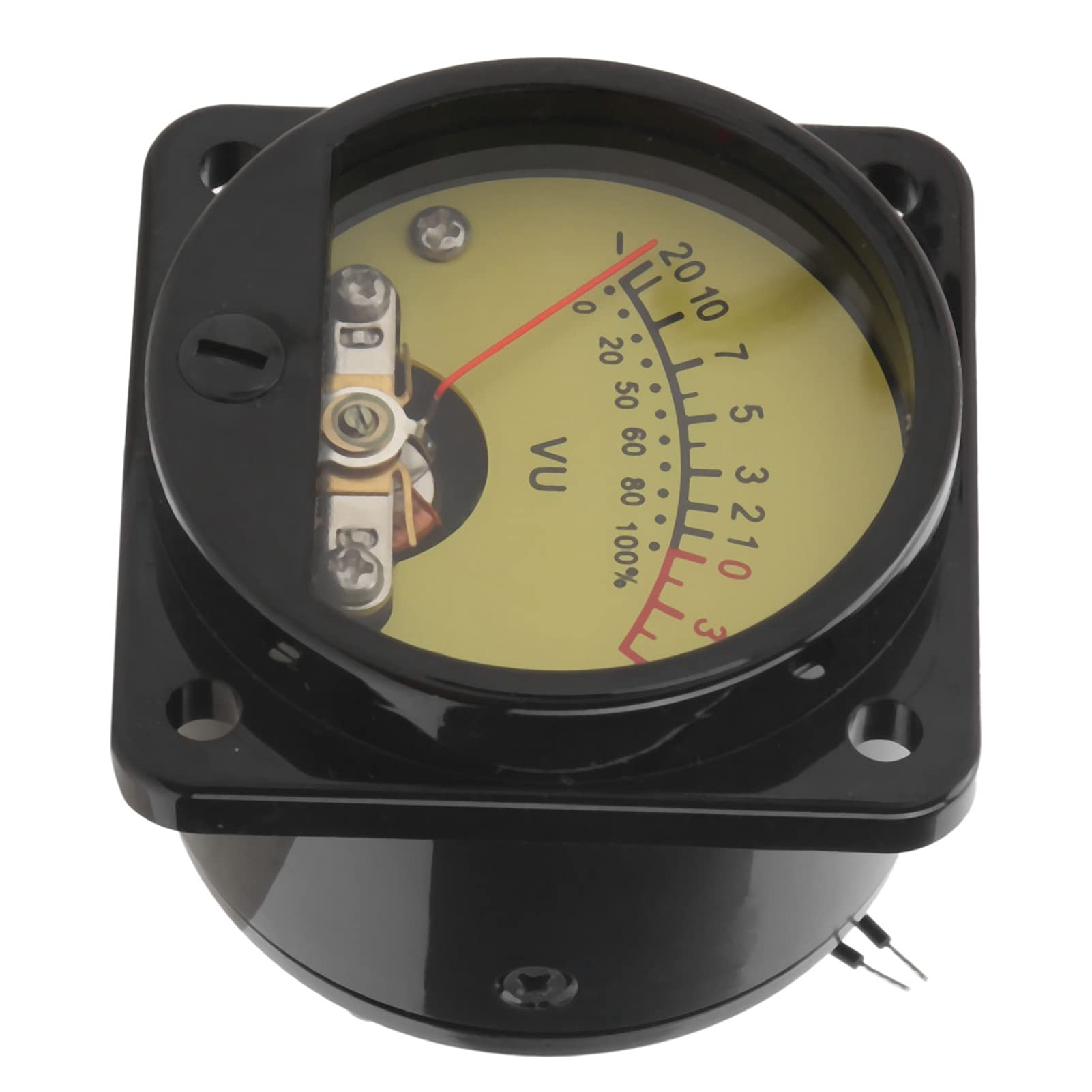 VU Meter Head, 45mm Level Meter Head Audio Level Power Tester Part Electronics for Night for Audio Level Power Tester(TS-45-Y DC500uA)-image-2