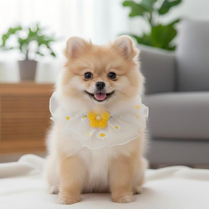 Bandana para Perro y Gato Princesa Hecha a Mano, Regalo Cumpleaños miniatura 4