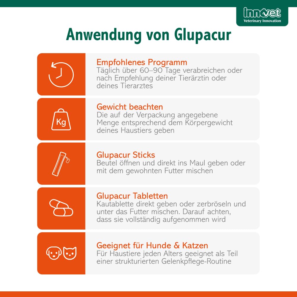 Glupacur Gelenktabletten für Hunde und Katzen jeden Alters, 200 Gelenktabletten Hund mit PGA (Glucosamin), Curcumin & Vitamin E, Gelenk Komplex für Katzen für Beweglichkeit und Lebensqualität
