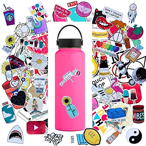 Water Bottle Sticker Decals Waterproof 45pcs,Cute Bumper and Laptop Stickers for Girls,Computer,Car,Skateboard, Luggage,Snowboard[Not Random]
