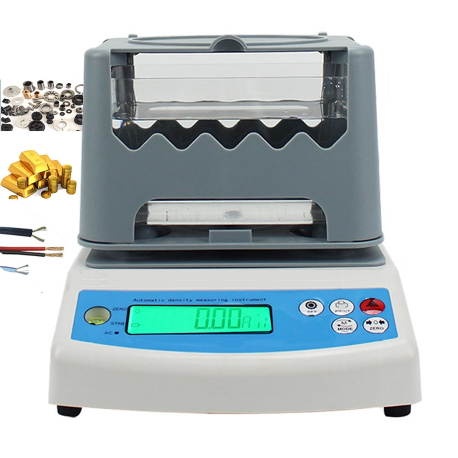 Digitaler Goldreinheitspruefer 300g 600g Elektronischer Dichtemesser Fuer Schmuck Bank Pfandhaus Edelmetall Labor Praezisionswaage Wiegen 0.01g(300g)