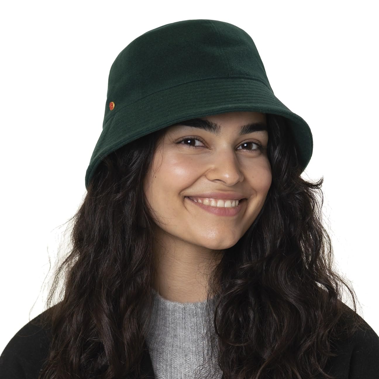 Mayser Chapeau en Laine Gerda Pascal Asym Brim Femme - Made in The EU pour l'hiver Cloche avec Doublure, Doublure Hiver Automne-Hiver