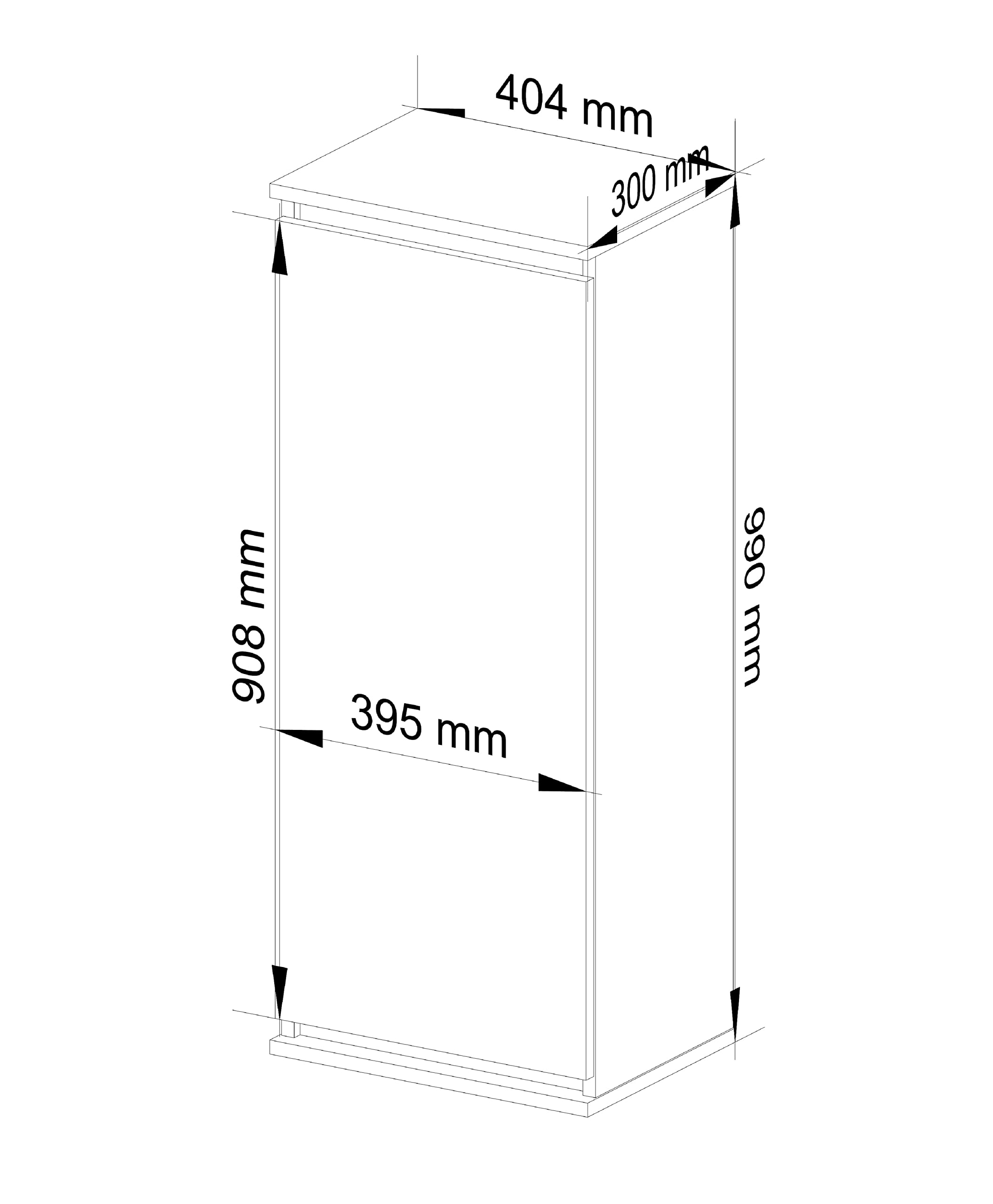 AKORD Hängeschrank W40 40 cm | mit 1 Tür | Küchenschränke | Geräumig | Für eine kleine Küche | Für eine Küchenzeile | B40 x H99 x T30 cm | Gewicht 17,05 kg | Zeitlos | Sonoma Eiche