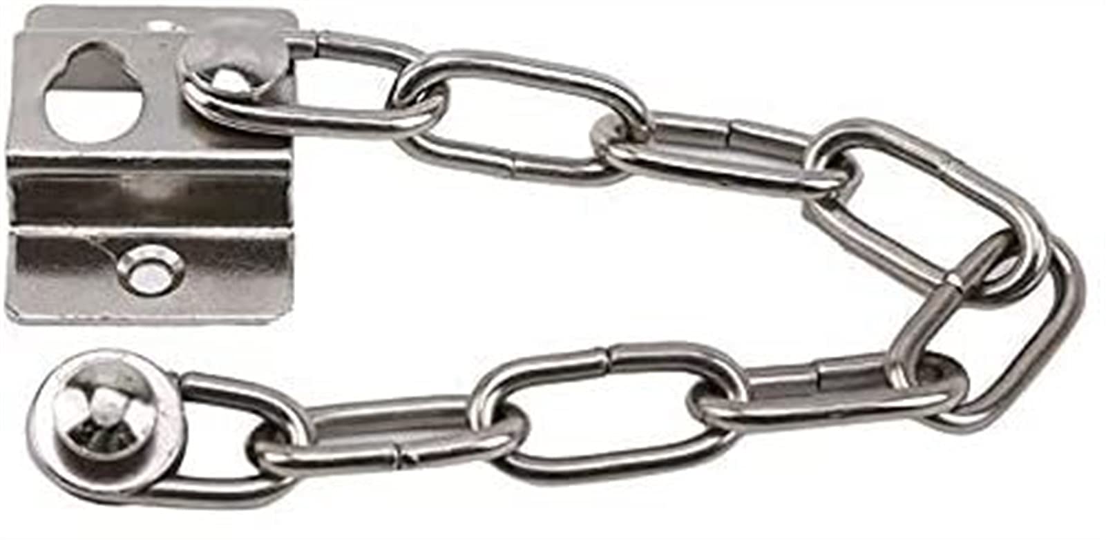 Serrure à chaîne de porte boucle de sécurité chaîne antivol loquet 2 pièces