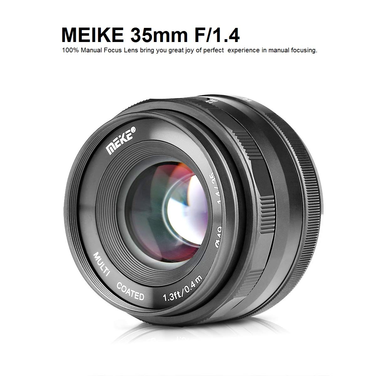 Lente MEIKE MK-35mm F/1.4 Manual FocusCompatible Fujifilm X-T1 X-T2 - Dettaglio