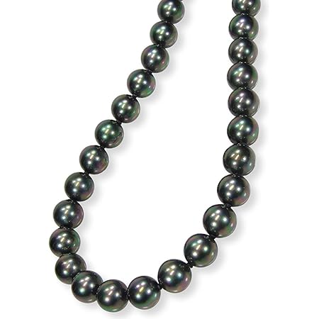 Amazon あなたと私の宝石箱 黒真珠 ネックレス ピーコック系カラー 黒蝶貝パール9 0ミリアップ42ｃｍ単品9939 日本製 ギフトラッピング済み ネックレス 通販