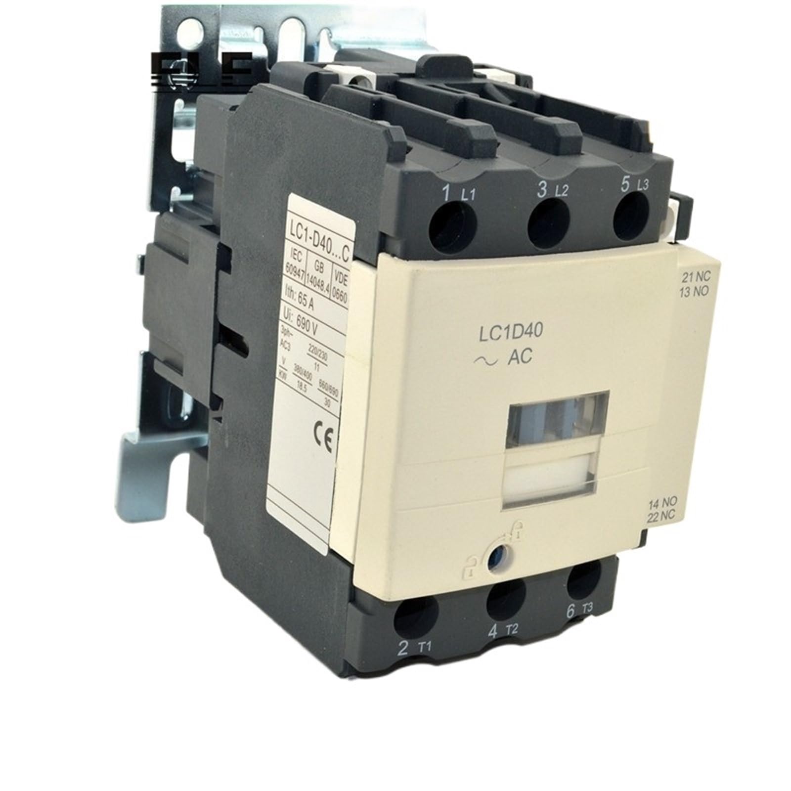 Contacteur de commande LC1-D65 65A protégeant le moteur triphasé - 5