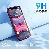 Vista 557 de Miracase Funda diseñada para iPhone 13 Pro Max con protector de pantalla, [forro de microfibra suave antiarañazos], funda protectora de silicona