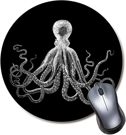 Amazon Co Jp Yaxazepluy タコマウスパッド ゲームラウンドマウスパッド コンピュータ ノートパソコン 滑り止めゴムデスクマット かわいいオフィスギフト 8インチ パソコン 周辺機器