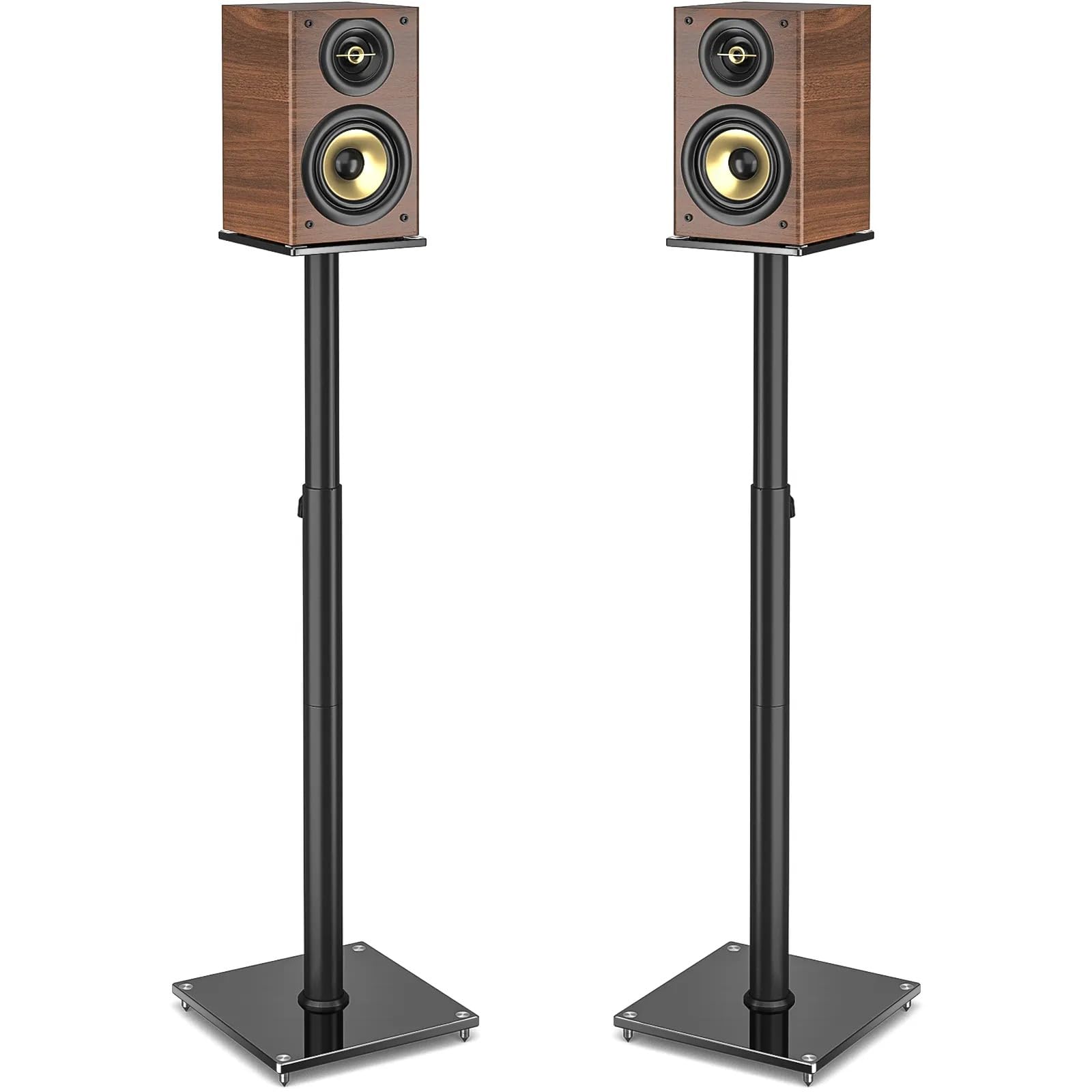 Audiovan Universal Floor Speaker Stands Bookshelf Speaker Stands for Surround Sound Speaker Stand with Cable Management SK 1003