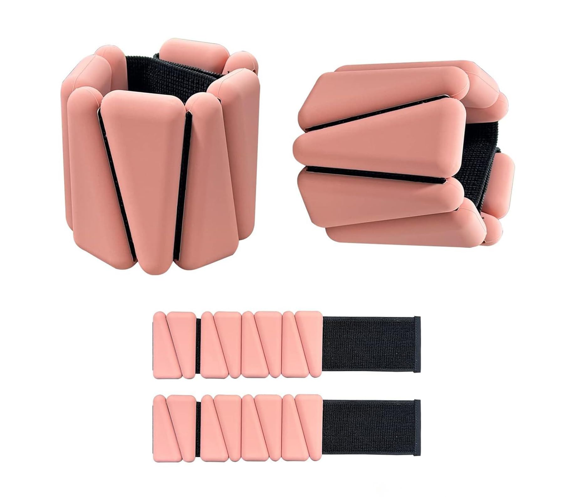 COOLBABYWrist and Ankle Weights Adjustable for Women Men 1 Pair, 2 LB Total Ankle and Wrist Weights Wearable Workout Weights, Perfect for Yoga, Walking, Pilates, Hiking, Aerobics