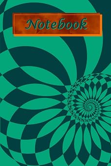 Notebook Circle Spiral Design, Blank Lined Notebook, 120 Pages