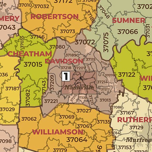 Mapa Del Código Postal Del Oeste De Tennessee