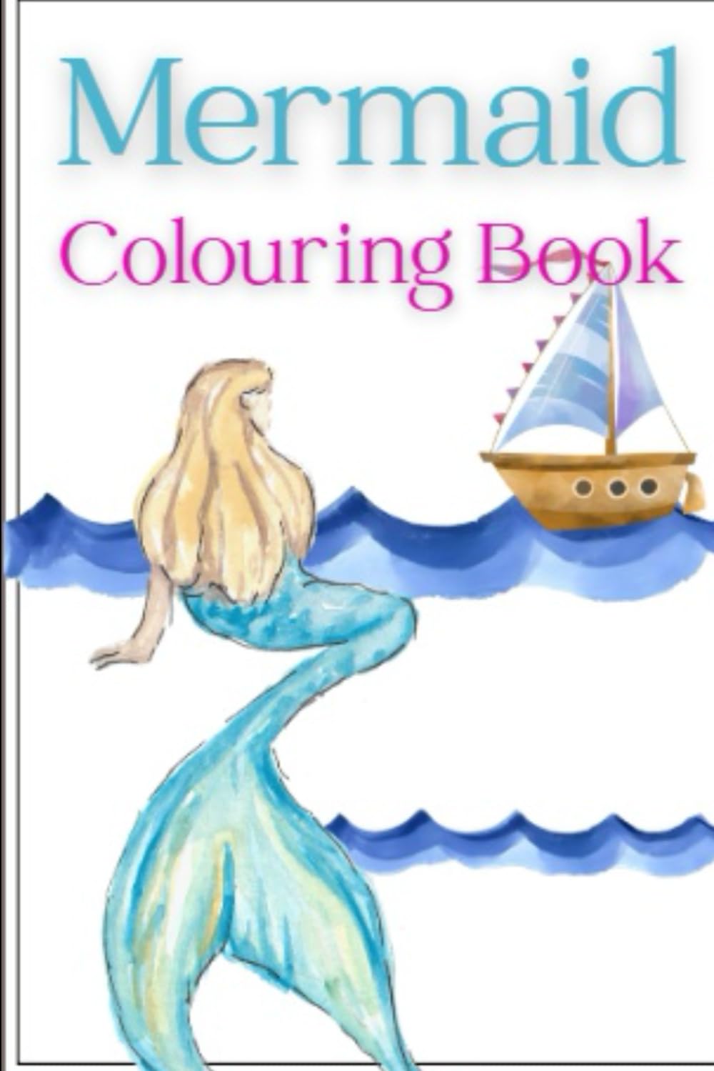 Mermaid colouring book: Serene pictures to calm your mind.