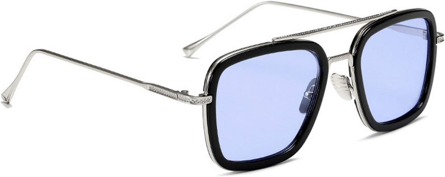 CREEK Iron Man Tony Stark Metallic Sunglasses for Men and Boys