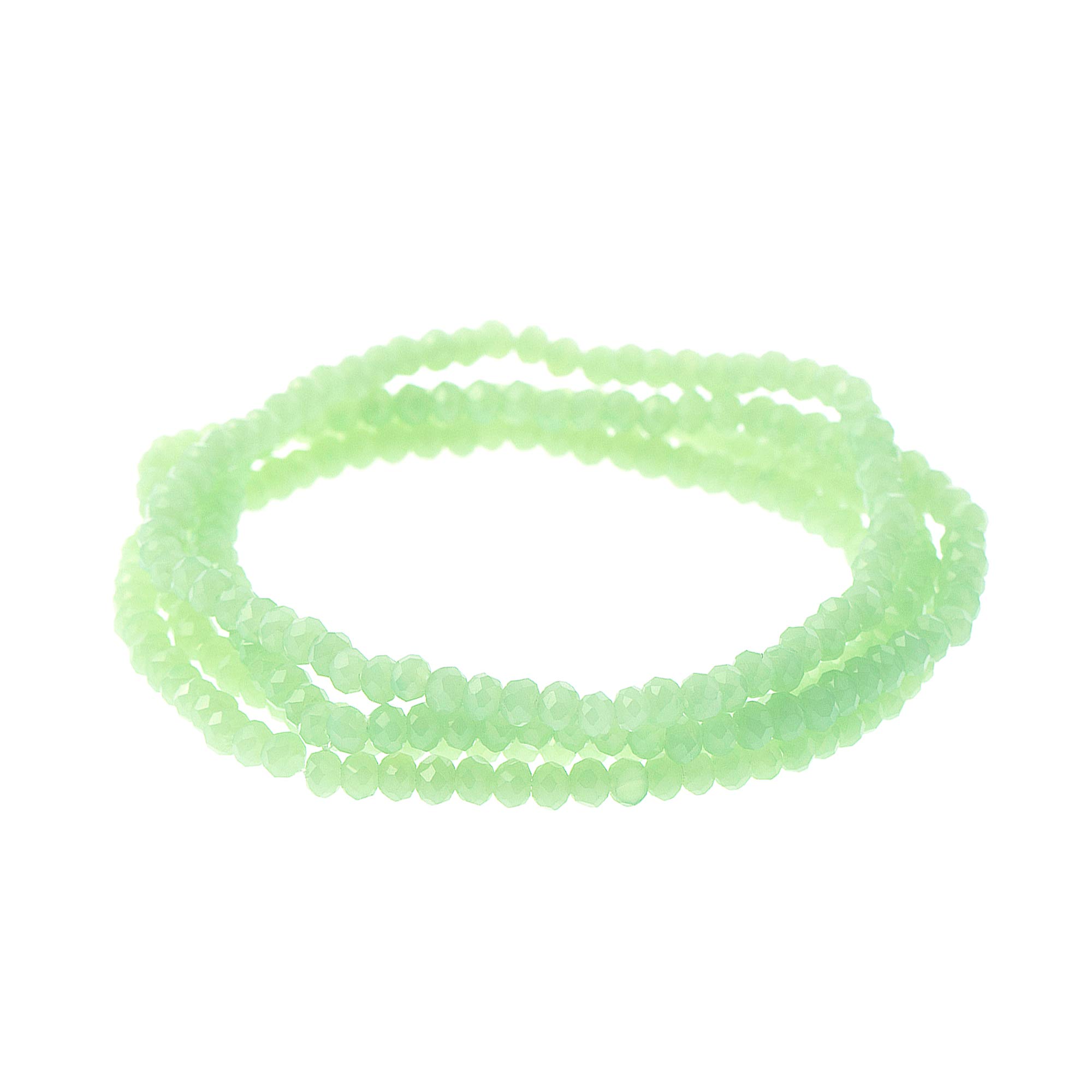 NTLXMulti Strand Beaded Stackable Stretch Bracelets for Women – Bohemian Boho Style Bracelets – Beautifully Faceted Glass Beads – Multi Layered Statement Bangles