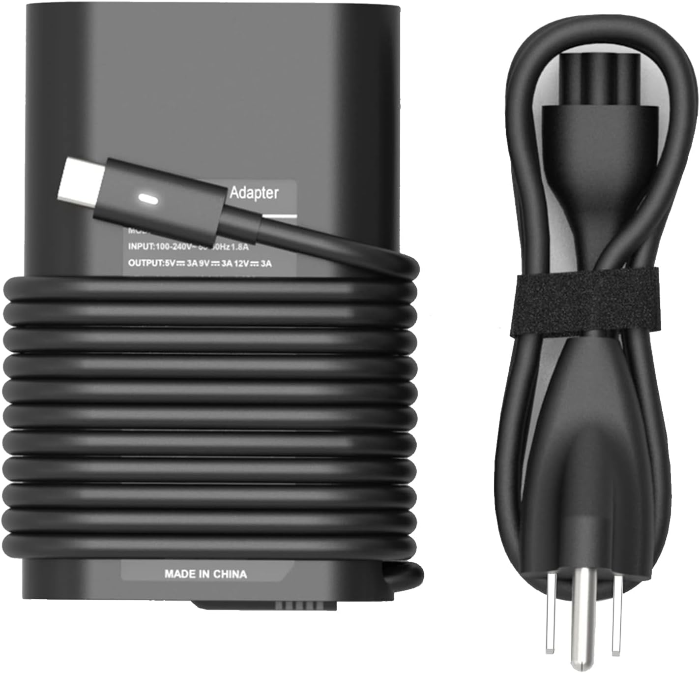 65W 45W USB C Laptop Charger Compatible with Dell Latitude 7420 5420 5520 5430 5440 7440 5450 5530 7330 7430 5540 5320 7320 9430 3450 3550 7410 2in1, XPS 13, Computer Type C AC Adapter Power Cord