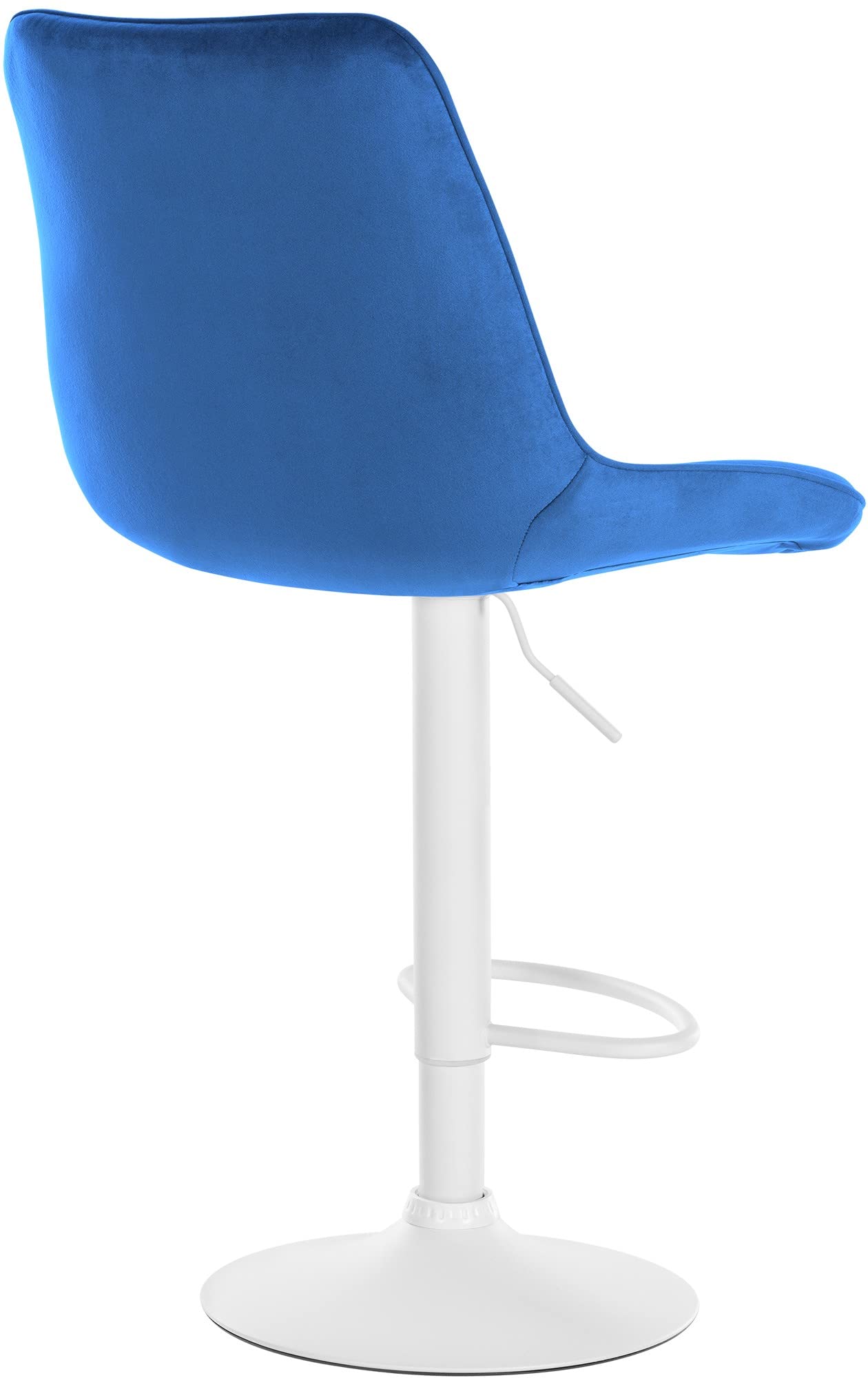 CLP Tabouret de bar Toni Noir Cadre - Velours - Gris | Leen Bakker