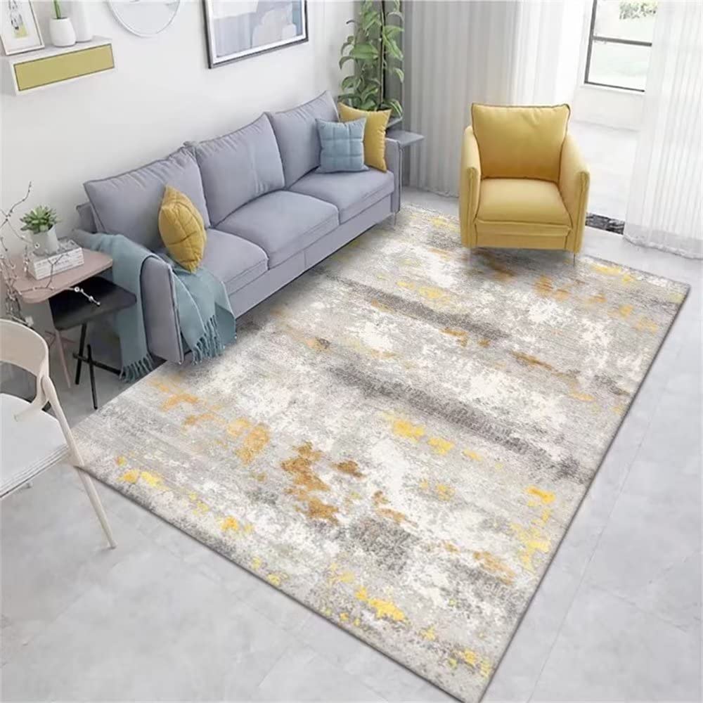Alfombras infantiles grandes RUGMRZ 160x230cm gris y amarillo