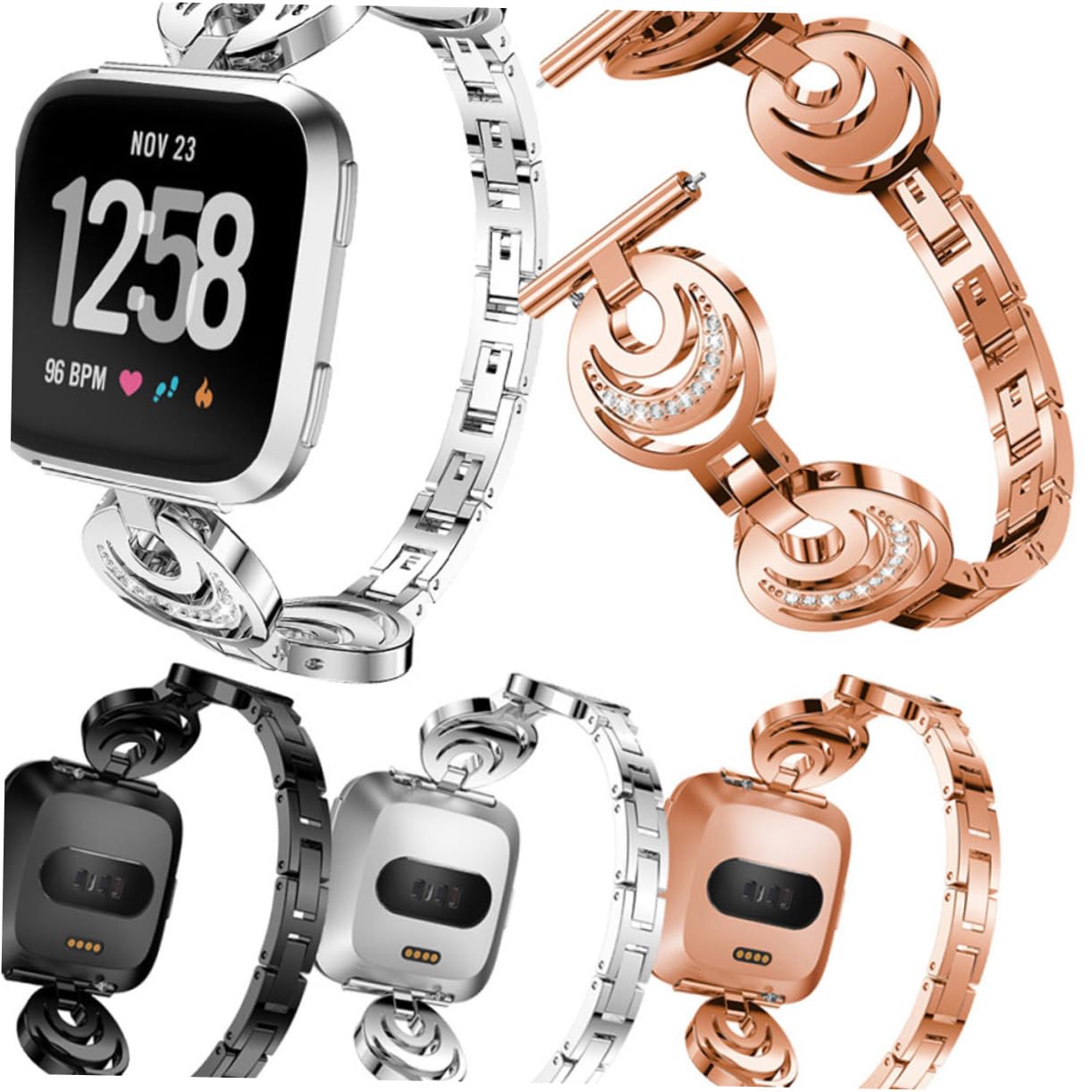UPKOCH 3 Piezas Reloj De Pulsera 2 Correa De Reloj Correa De Reloj De Moda Correa De Reloj De Cristal Sol Estrella Estilo Correa De Reloj Correa De Reloj Reloj Correa De Repuesto
