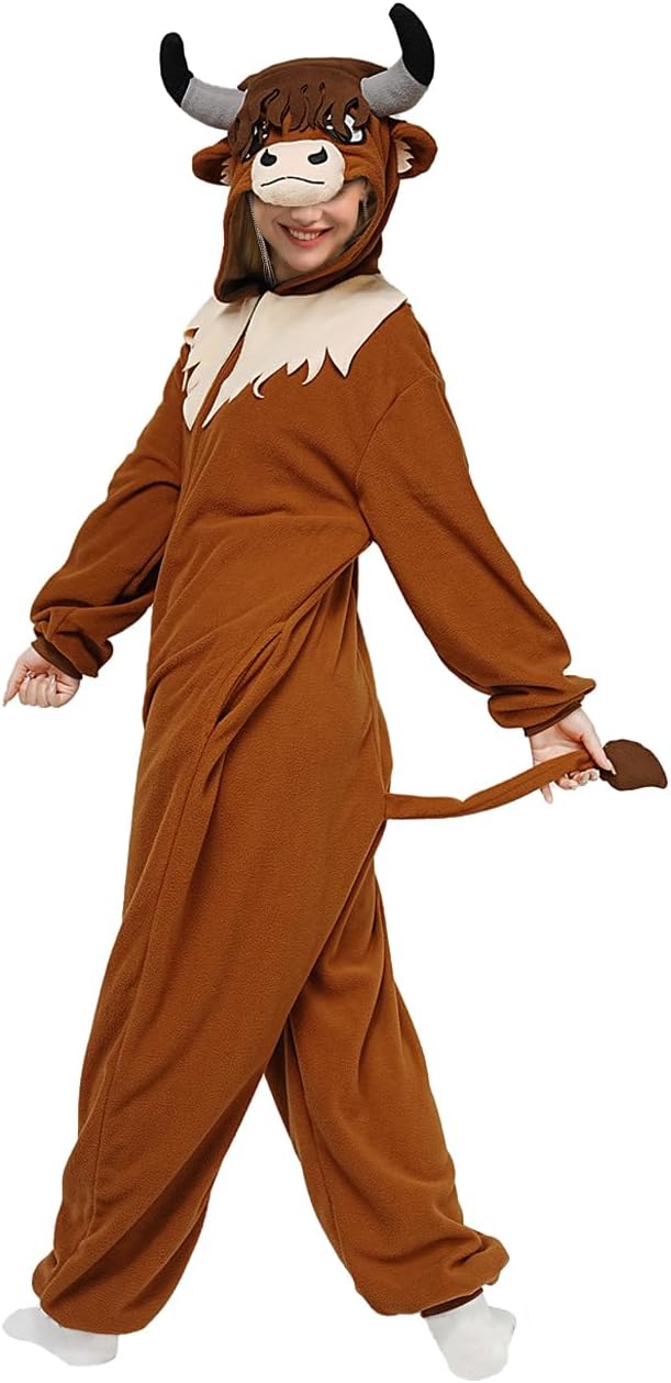 vavalad Loose - fitting Adult Onesie Costume Christmas Halloween Cosplay Costume Women Men