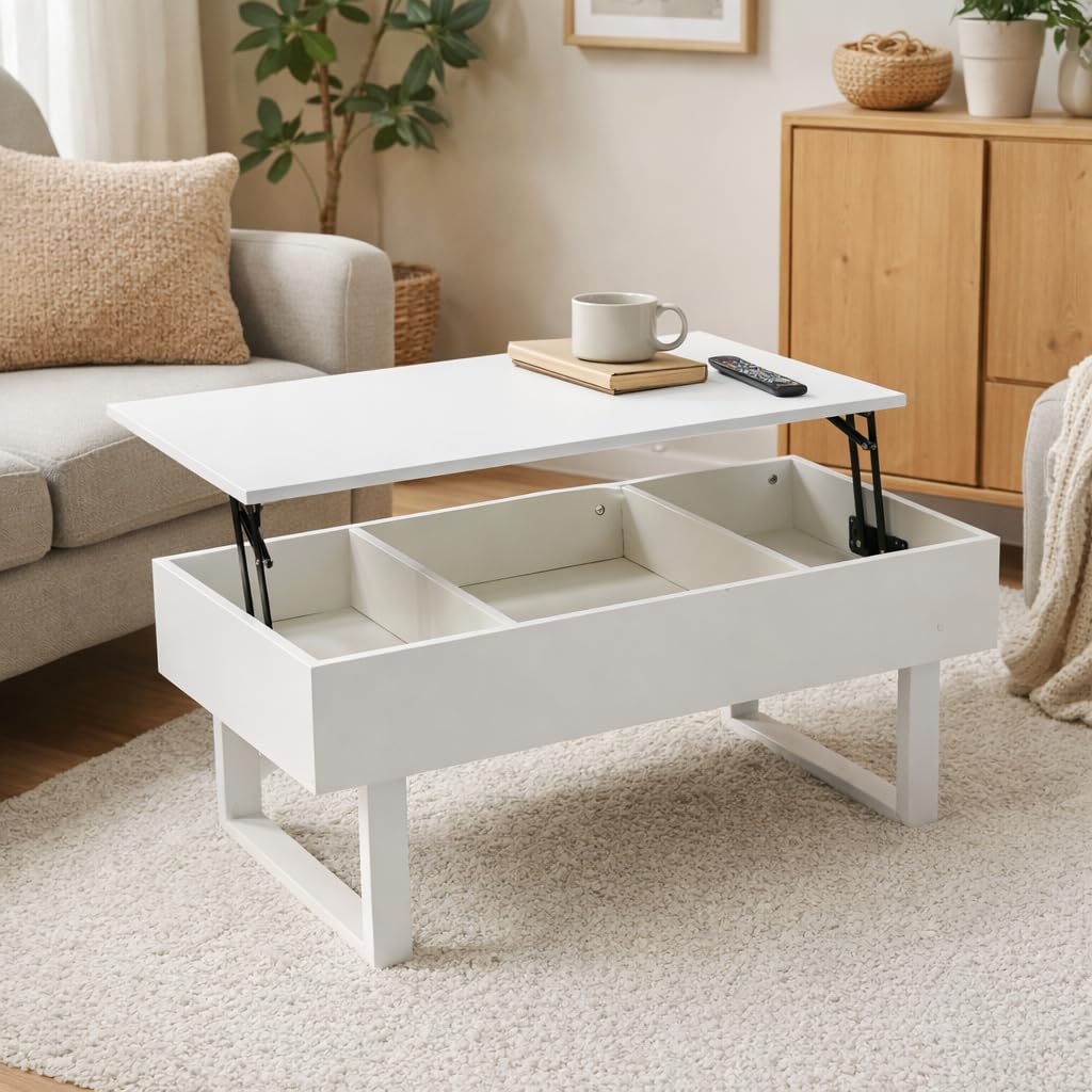 昇降式センターテーブル 幅80cm 収納付き リビングテーブル マーブルホワイト Amazon.co.jp: ローテーブル 昇降式 幅80cm 収納付きテーブル