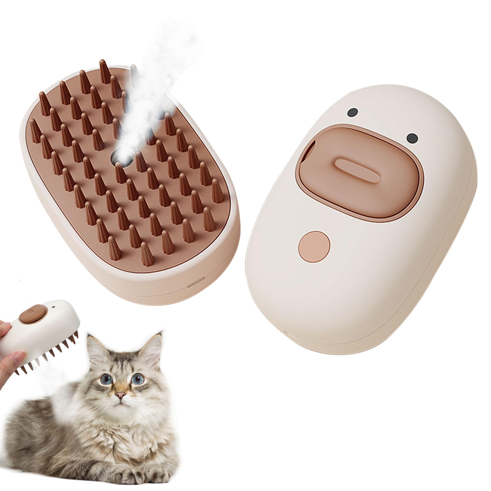 Cepillo para gatos con vapor, cepillo de masaje para mascotas, cepillo de vapor, cepillo de vapor para gatos, cepillo de vapor para gatos, cepillo para gatos con agua, cepillo de pelo de gato, cepillo