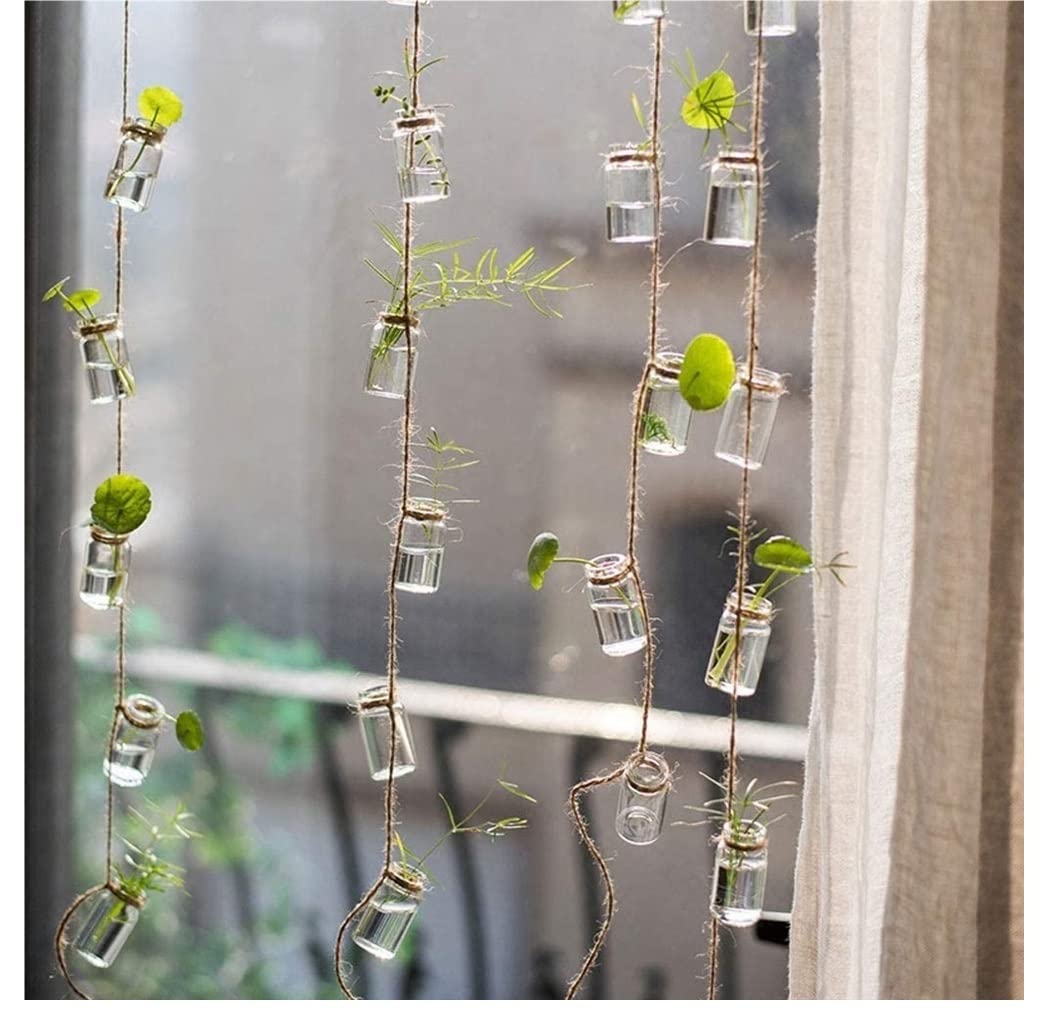 Campane A Vento Campanelli eolici per Bottiglie di Piante Artificiali ， Campanelli eolici per Decorazioni Verdi sospese all'Esterno Carillon A Vento