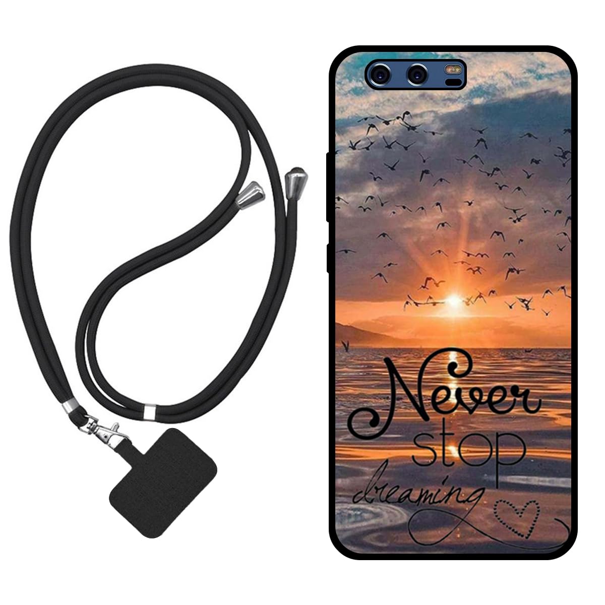 Sunrive Cover compatibile con HONOR X8A 5G,Custodia Case in molle matte Morbida Flessibile Antigraffio protettiva back Case(Rose,Farfalla,fiore)+1 x Cordino Universale