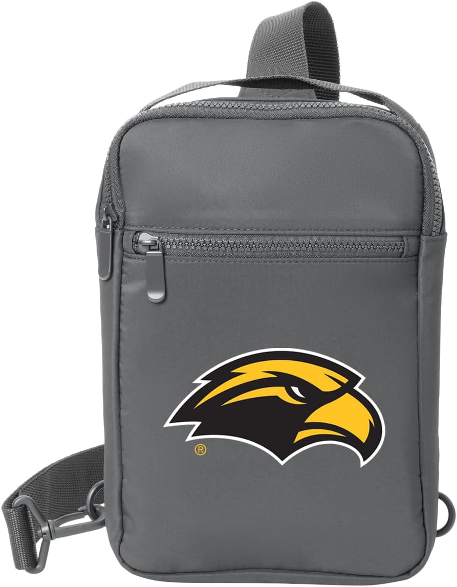Broad Bay Southern Miss Crossbody Bag - Versatile Travel, Sports, or Gameday Waist Pack for USM Fans and Alumni, Men or Women