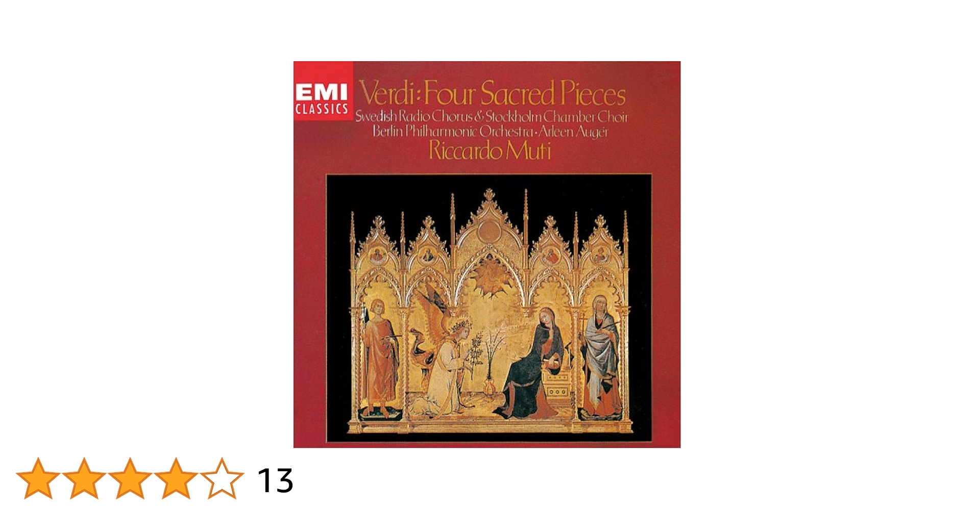 ヴェルディ:レクイエム&amp;聖歌四篇 [CD] ヴェルディ:レクイエム&聖歌四篇 - Amazon.com Music