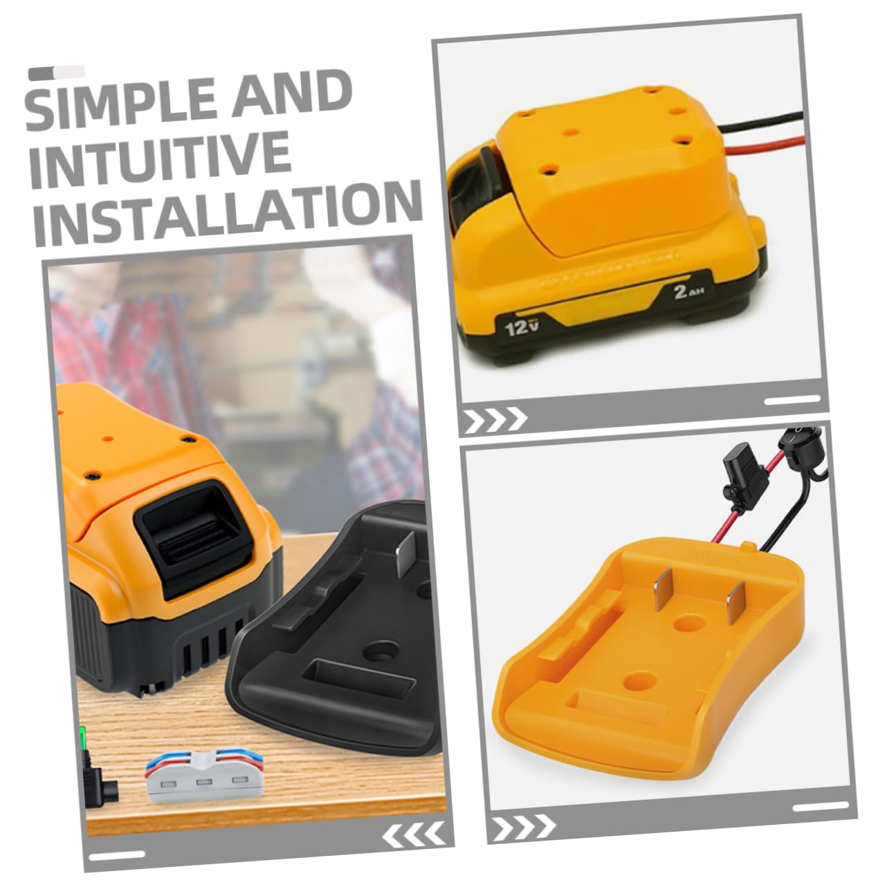 Tofficu Adattatore Per Batteria Da 5 Pezzi Convertitore Per Caricabatteria Adattatore Di Alimentazione Adattatori Fai Da Te Connettore Di Alimentazione Per Batteria Connettore Di