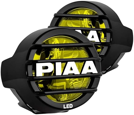 PIAA 22-05372 LP530 أصفر 3.5 بوصة، LED Ion Driving Light Kit، أبيض