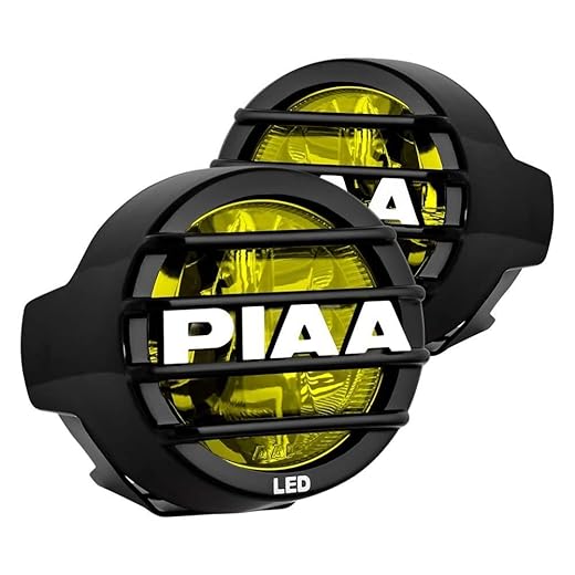 PIAA 22-05372 LP530 Yellow 3.5" LED Ion Driving Light Kit, white