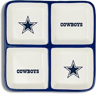 The Memory Company | Licensed NFL 4-Section Ceramic Plate